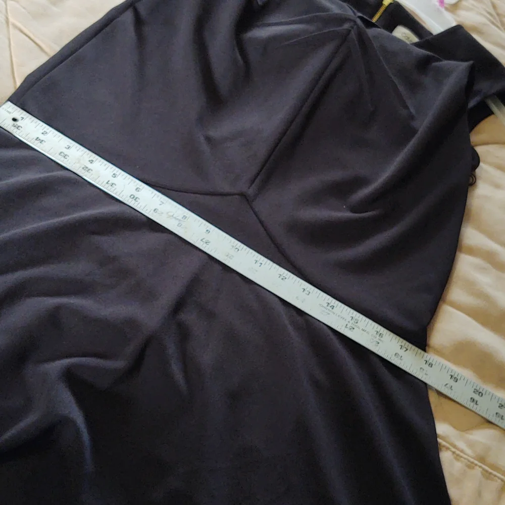 Calvin Klein Fit & Flare Sheath Dress Black 2 - Picture 14 of 15